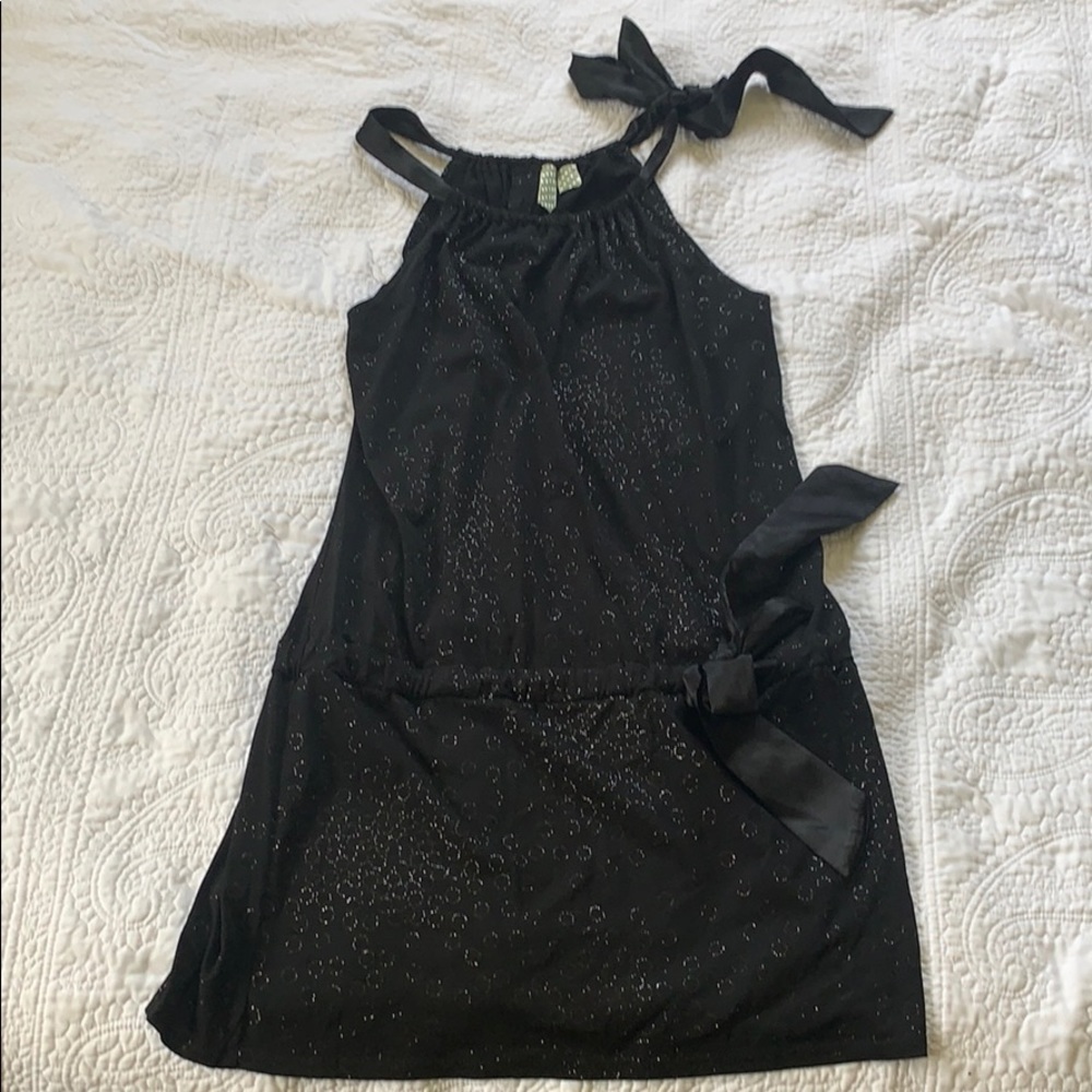 Johnny Martin black sparkly mini dress
